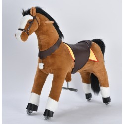 UFREE Ride on Small Horse Great Gift for Boys Action Pony Toy 29'' for 3-6 years 